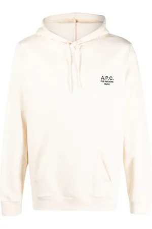 A.P.C. Hoodie con logo estampado y cordones