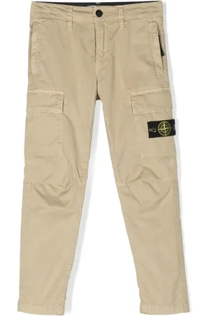 Stone Island Pantalones cargo con motivo de brújula
