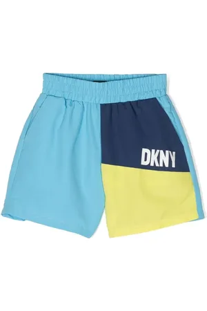 DKNY Shorts de playa con diseño color block
