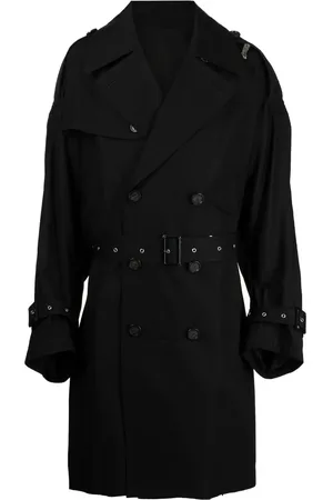 Takahiromiyashita The Soloist Gabardina con cierre decorativo