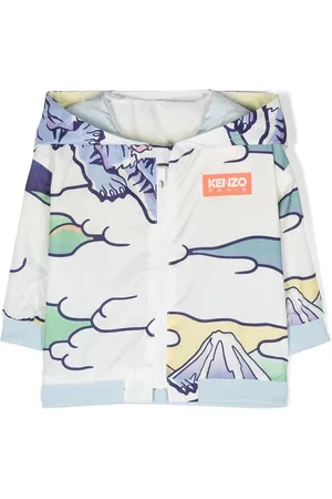 Kenzo Chamarra rompevientos reversible con estampado gráfico