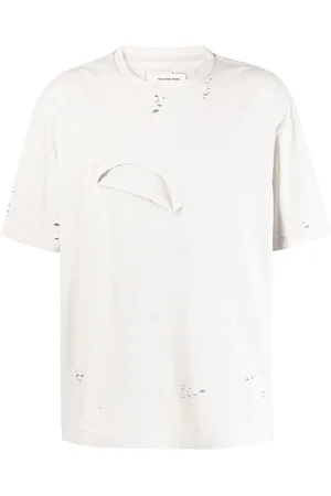 Feng Chen Wang Playera con cuello redondo