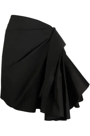 Rick Owens Falda midi con diseño drapeado