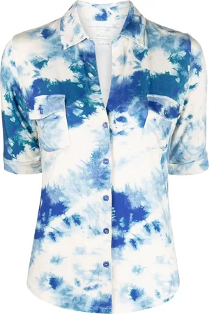 Majestic Camisa manga corta con estampado tie-dye
