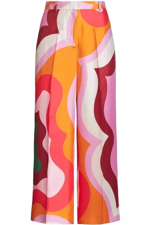 Etro Pantalones anchos con estampado ondas