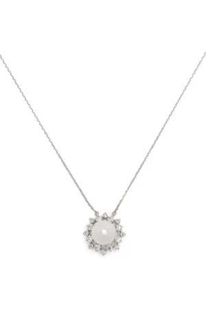 Tasaki Collar Akoya en oro blanco de 18kt con diamantes
