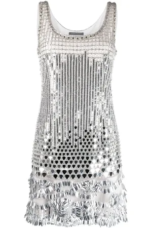 Alberta Ferretti Vestido corto bordado con lentejuelas