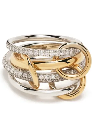 SPINELLI KILCOLLIN Anillo en oro blanco y amarillo de 18kt con diamantes