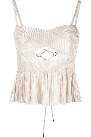 Sabina Musayev Top estilo bustier con peplum