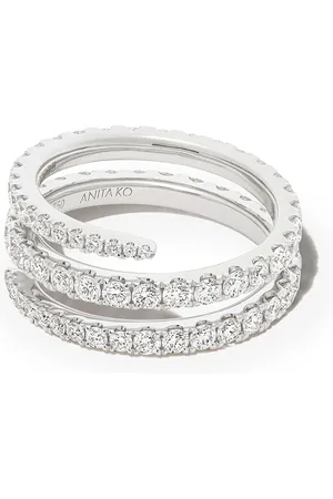 Anita Anillo en oro blanco de 18kt con diamantes