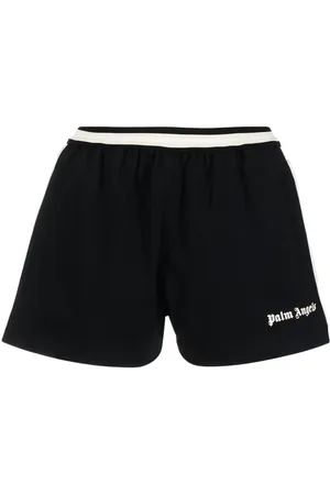 Palm Angels Shorts con logo estampado y rayas