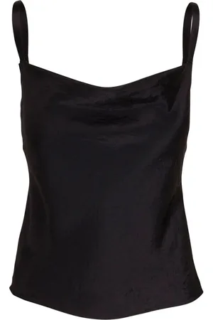 Vince Top con tirantes finos y cuello desbocado
