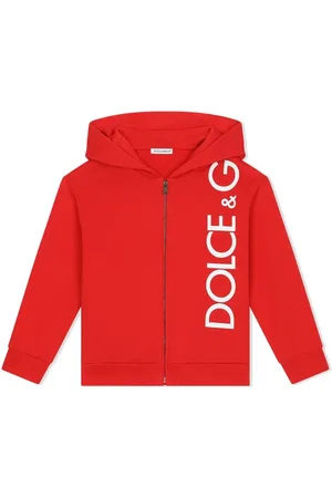 Dolce & Gabbana Hoodie con cierre y logo estampado