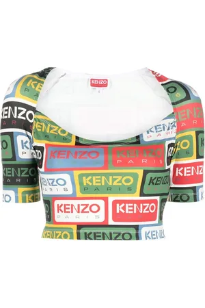 Kenzo Top corto con logo estampado