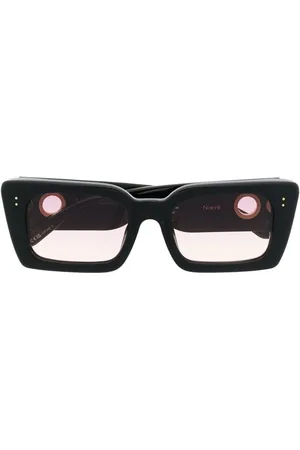 Linda Farrow Lentes de sol con armazón rectangular