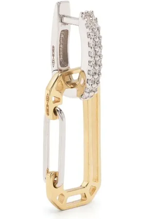 Eera Arete Small Chiara en oro blanco de 18kt con diamantes