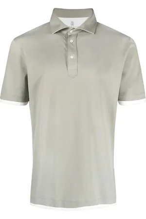 Brunello Cucinelli Playera tipo polo manga corta