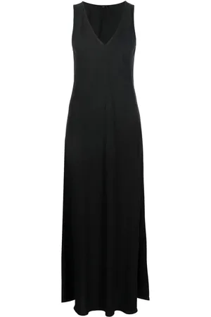 Voz Vestido largo con cuello en v