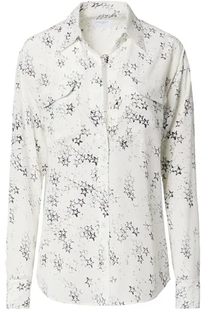 Equipment Camisa de seda con estrellas estampadas