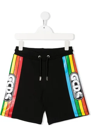 GCDS Shorts con franjas del logo