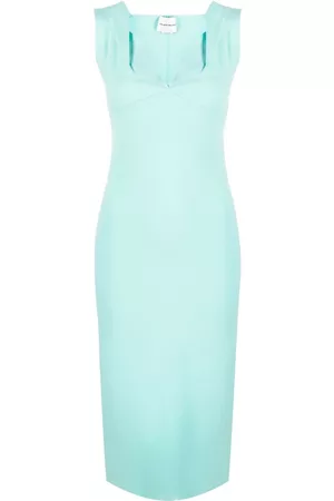 Roland Mouret Vestido midi con escote en forma de corazón