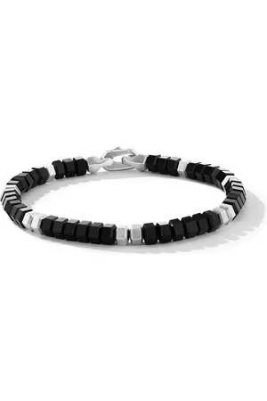David Yurman Pulsera Hex Bead en plata de ley de 6mm
