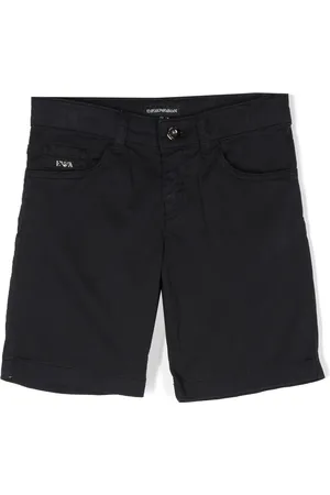 Emporio Armani Shorts con placa del logo y cinco bolsillos