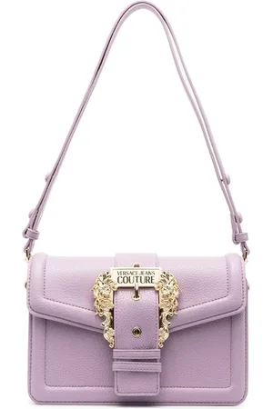 VERSACE Bolsa crossbody con placa del logo