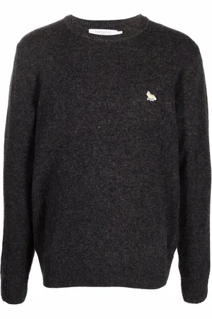 Maison Kitsuné Suéter con logo bordado
