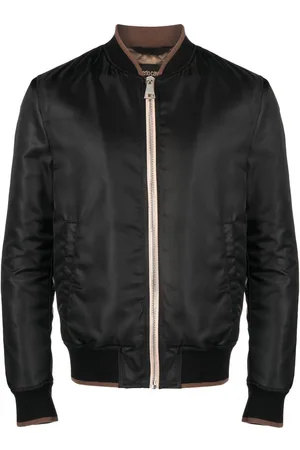 Roberto Cavalli Chamarra bomber con motivo animal bordado