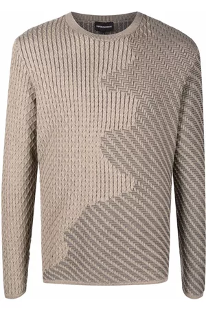 Emporio Armani Suéter con motivo en intarsia