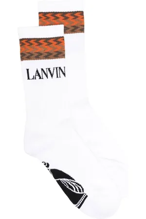 Lanvin Calcetines de media pierna con logo estampado