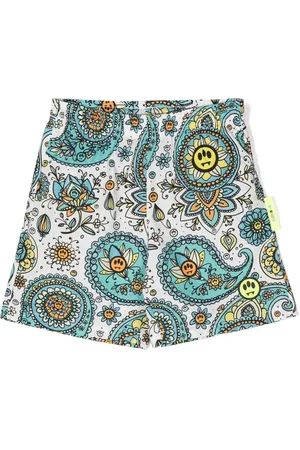 BARROW Shorts de playa con estampado de cachemira
