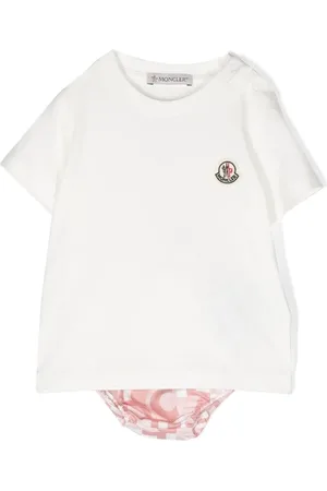 Moncler Set de bloomers con monograma estampado