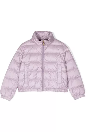 Moncler Chamarra capitonada con logo estampado