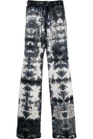 Nahmias Pantalones anchos con motivo tie-dye
