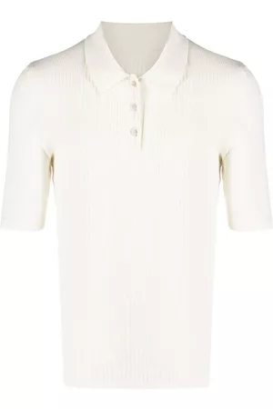 Maison Margiela Playera tipo polo tejida con cuatro costuras