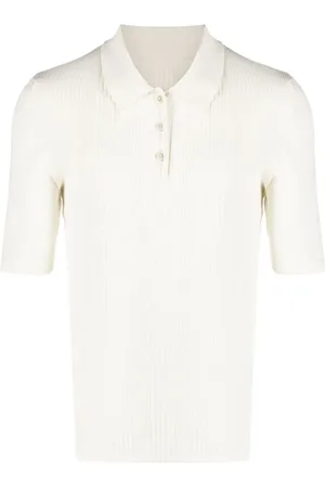 Maison Margiela Playera tipo polo tejida con cuatro costuras