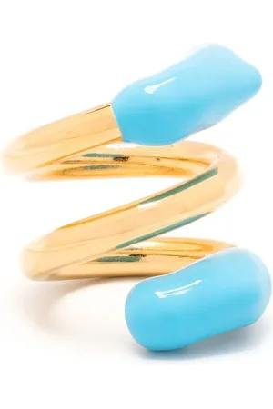 SUNNEI Anillo cruzado con diseño color block