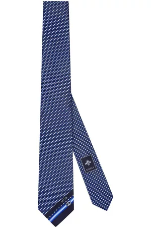 Gucci Hombre Pajaritas - Corbata de seda con motivo Interlocking G