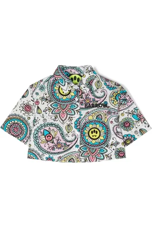BARROW Camisa manga corta con estampado de cachemira