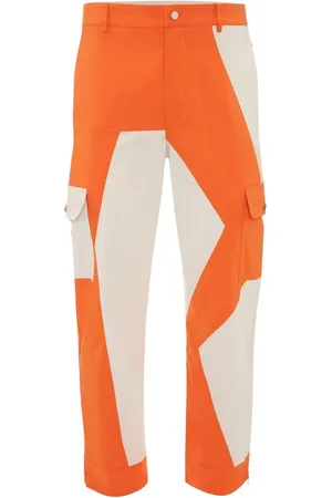 J.W.Anderson Pantalones rectos con diseño color block