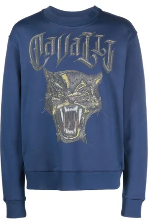 Roberto Cavalli Sudadera con pantera estampada