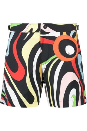 Puccini Shorts de playa con estampado Marmo