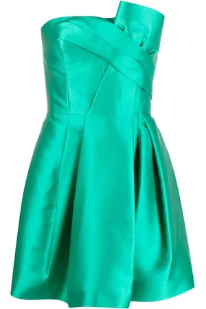 Alberta Ferretti Vestido corto con detalle fruncido