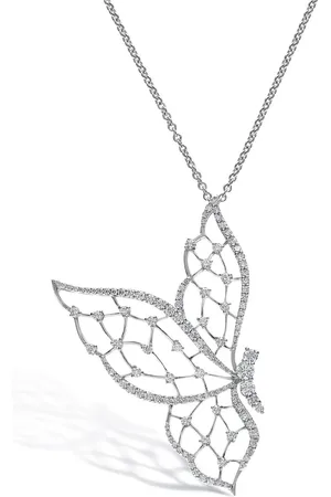 Leo Pizzo Collar Light Wings en oro blanco de 18kt con diamantes