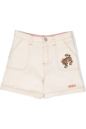 Kenzo Shorts con bordado tigre