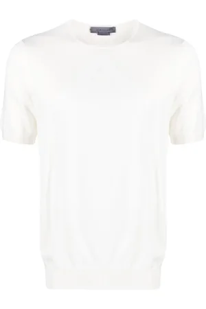 corneliani Playera manga corta con cuello redondo