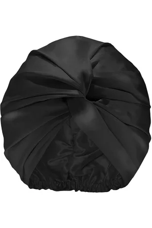 Slip Knotted silk-satin turban