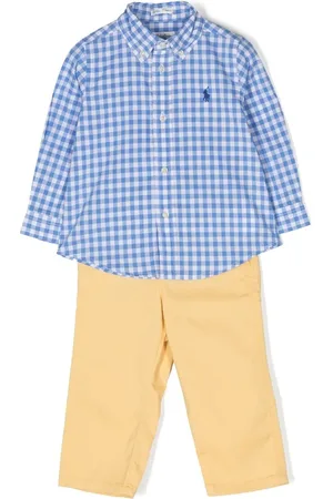 Ralph Lauren Pantalones con cuadros estampados